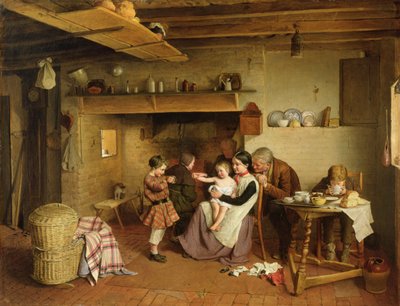 مشهد الكوخ ، 1855 بواسطة إدوارد طومسون ديفيس