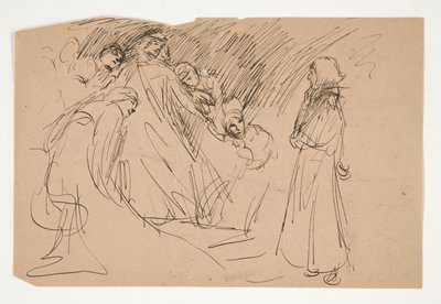 Galahad and the Captive Virtues ، دراسة عن The Quest of the Holy Grail (سلسلة من خمسة عشر لوحة لمكتبة بوسطن العامة ، اكتملت في عام 1901) بواسطة إدوين أوستن أبي