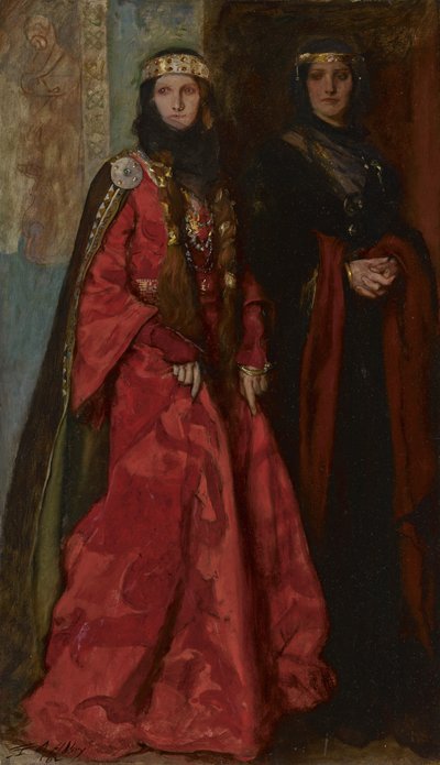 Goneril and Regan in King Lear Act I Scene I، 1902 بواسطة إدوين أوستن أبي