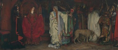 الملك لير ، الفصل الأول ، المشهد الأول ، 1898. بواسطة إدوين أوستن أبي