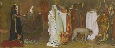 الملك لير ، الفصل الأول ، المشهد الأول ، وداع كورديليا ، 1898 بواسطة إدوين أوستن أبي
