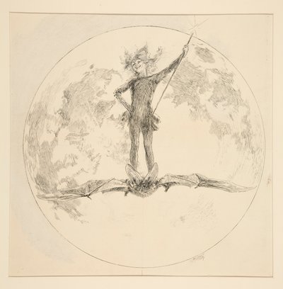 عفريت ، رسم توضيحي للفصل الثاني ، المشهد الثاني ، ليلة منتصف الصيف بواسطة إدوين أوستن أبي