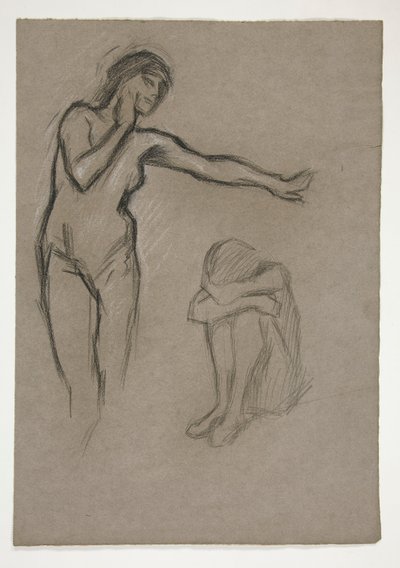 رسم تخطيطي لشخصين بواسطة إدوين أوستن أبي