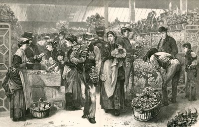 سوق الزهور ، كوفنت غاردن ، لندن بواسطة إدوين بوكمان