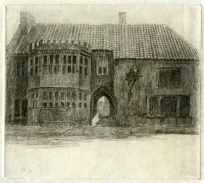 The Red Lion Inn ، غلاستونبري ، سومرست ، 1881 بواسطة إدوين إدواردز
