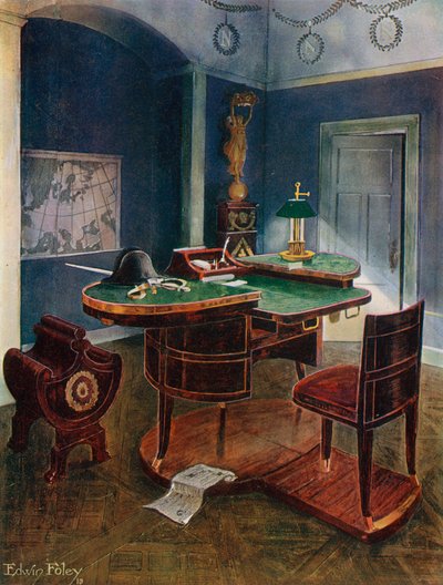 Bureau de Campagne and Bureau en Boite of Napoleon the First، Chateau de la Malmaison، France بواسطة إدوين جون فولي