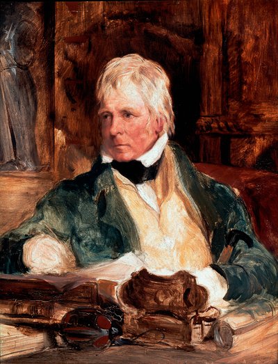 Portrait of Walter Scott (1771-1832), Scottish writer painting by Edwin Henry Landseer (1802-1873) 1824 Sun. 29.2 cm x 24.1 cm London, National Portrait Gallery بواسطة إدوين لاندسير