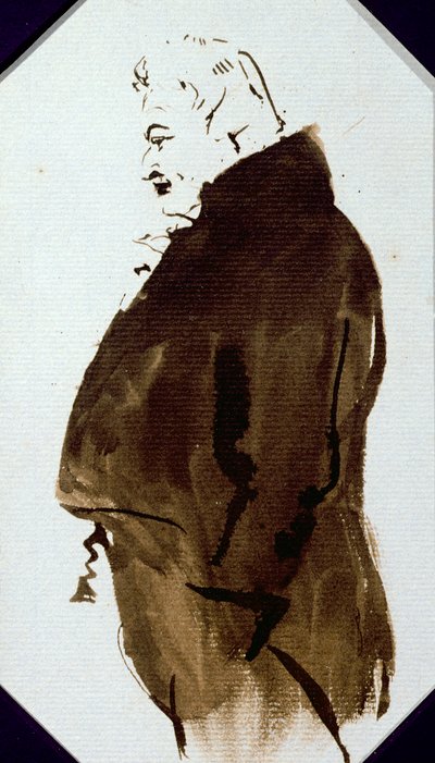 سيدني سميث (1771-1845) c.1821 (قلم رصاص ومرحاض على الورق) بواسطة إدوين لاندسير