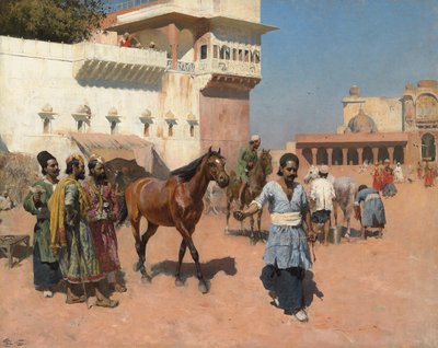 تاجر الخيول الفارسية ، بومباي ، 1880 بواسطة إدوين لورد ويكس