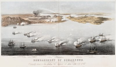 قصف بومارسوند ، 1854 بواسطة إدوين توماس دولبي