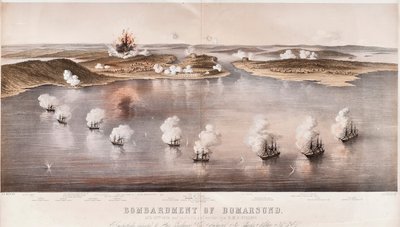 قصف بومارسوند ، 1854 بواسطة إدوين توماس دولبي