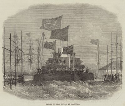 إطلاق HMS Cyclops في Blackwall بواسطة Edwin Weedon