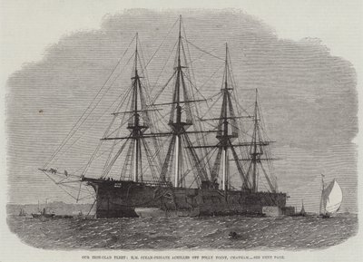 أسطولنا المكسو بالحديد ، HM Steam-Frigate Achilles قبالة فولي بوينت ، تشاتام بواسطة Edwin Weedon