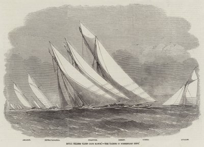 مباراة نادي التايمز الملكي ، اليخوت في Northfleet Hope بواسطة Edwin Weedon