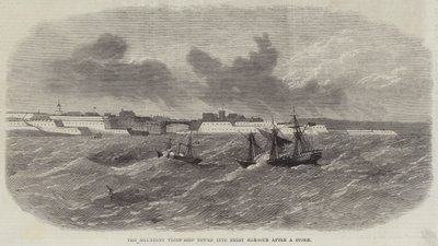 انزلقت سفينة Melmerby Troop-Ship إلى ميناء بريست بعد العاصفة بواسطة Edwin Weedon