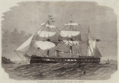 الأسطول الجديد المكسو بالحديد ، HM Steam-Frigate Royal Oak ، 32 Guns بواسطة إدوين ويدون