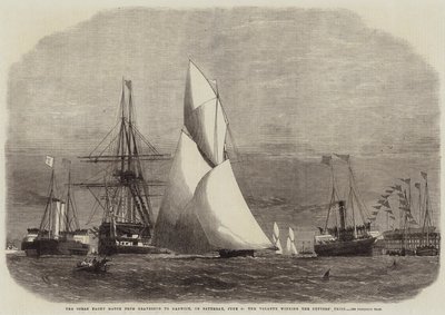 مباراة Ocean Yacht من Gravesend إلى Harwich ، يوم السبت 4 يونيو ، فاز Volante بجائزة Cutters بواسطة إدوين ويدون
