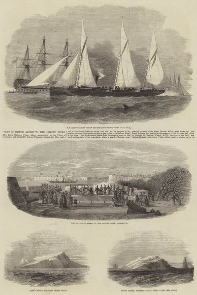 زيارة الأمير ألبرت لمنزل البحارة بواسطة Edwin Weedon