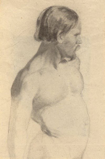 ذكر عارية (وجه) ؛ جزمة ، رسم تخطيطي لتوقيع اتفاق زهرة ماي فلاور (ظهر) بواسطة إدوين وايت