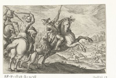 مطاردة الأسد مشاهد الصيد (عنوان المسلسل) Icones Venantum Species Varias Representantes (عنوان السلسلة) بواسطة انطونيو تمبيستا
