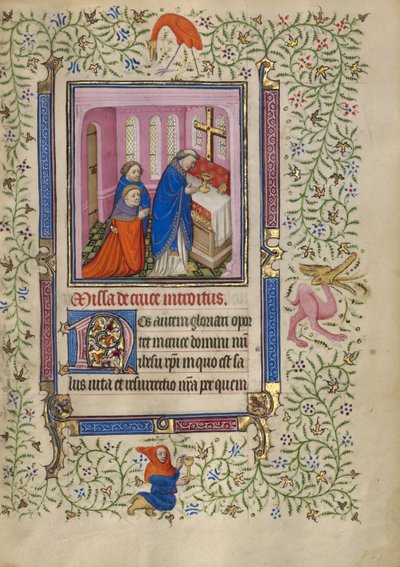 كاهن يحتفل بالقداس بواسطة Egerton Master