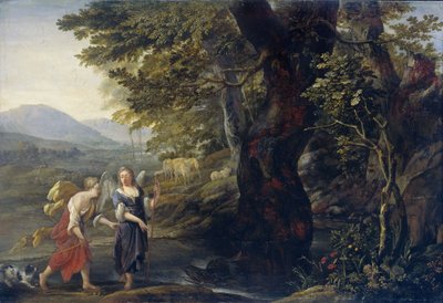 توبياس والملاك بواسطة Eglon Hendrick van der Neer