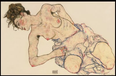 أنثى Kneider عارية ، 1917 بواسطة Egon Schiele