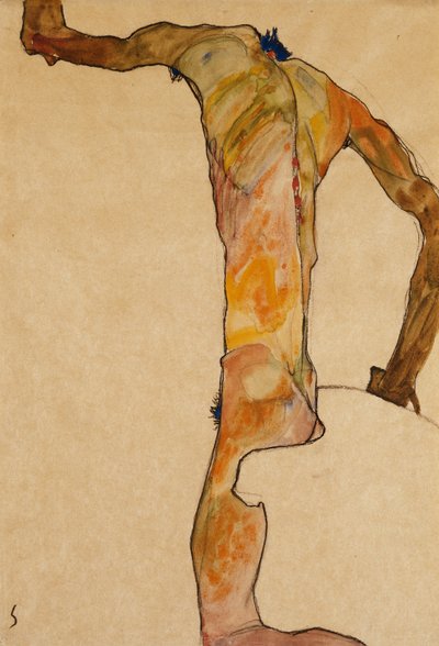 ذكر عاري مانليشر أكت ، 1910 بواسطة Egon Schiele