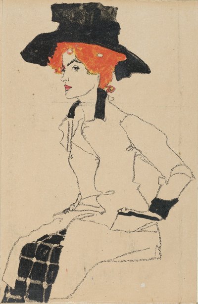 صورة لامرأة ، 1910. بواسطة Egon Schiele