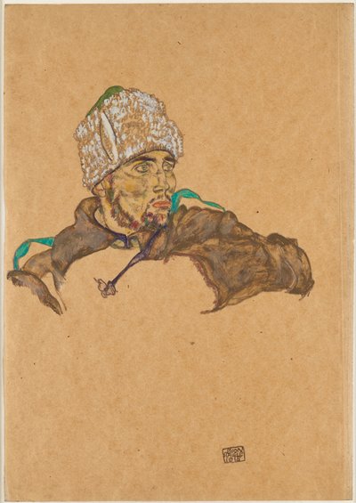 أسير حرب روسي ، 1915. بواسطة ايغون شييل