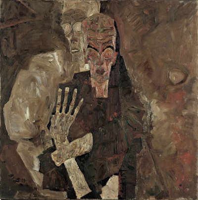 عراف النفس 2 (الموت والرجل) بواسطة ايغون شييل