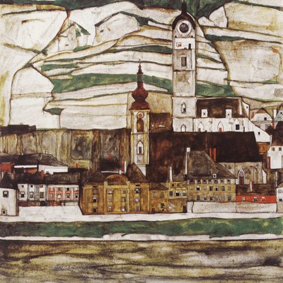 شتاين آن دير دوناو (منطقة كريمس) بواسطة Egon Schiele