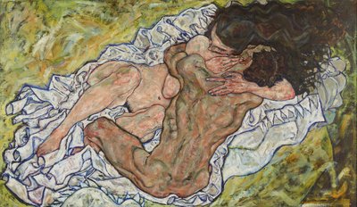 العناق ، 1917. بواسطة Egon Schiele