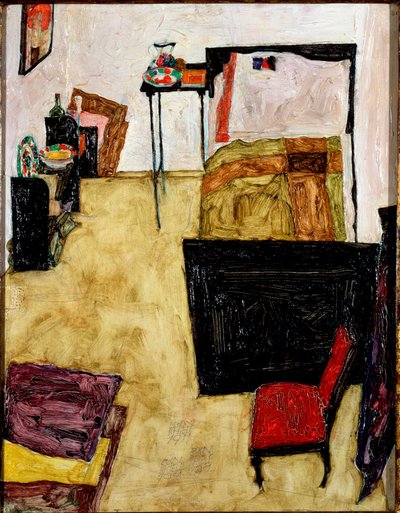 غرفة الفنان في Neulengbach. رسم إيغون شيئيل بواسطة ايغون شييل