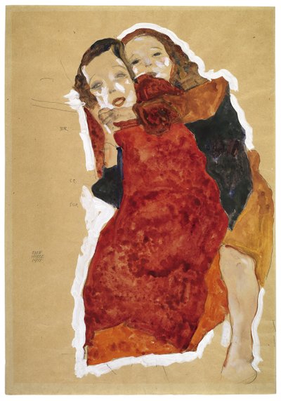 فتاتان par Schiele ، Egon (1890-1918) بواسطة ايغون شييل