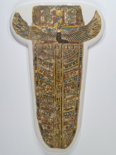 طلاء المومياء المطلي (المئزر) ، 305-30 قبل الميلاد (الكتان ، الجيسو ، الطلاء ، والتذهيب) بواسطة مصري