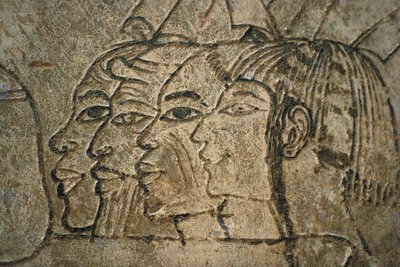 Egypt, West Thebes, Sheikh Adn el-Qurna. Tomb of Ramos. Wall drawings بواسطة الأسرة الثامنة عشر المصرية