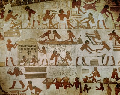 رخمير يتفقد بواسطة الأسرة الثامنة عشر المصرية