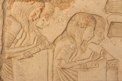 نقش يصور الكتبة في العمل ، من مقبرة حورمحب (حوالي 1323-1295 قبل الميلاد) المملكة الحديثة (رسم جداري) (تفاصيل 218338) بواسطة الأسرة الثامنة عشر المصرية