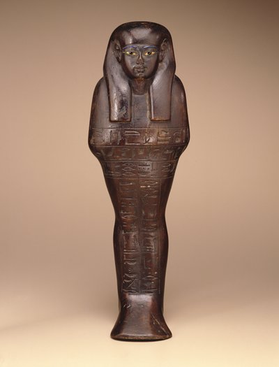 شوابتي من مايا ، المملكة الحديثة ، 1390-1353 قبل الميلاد (الخشب والطلاء والزجاج) بواسطة Egyptian 18th Dynasty