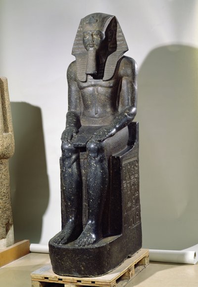 تمثال لأمنوفيس الثالث (c.1391-1353 قبل الميلاد) من تانيس ، المملكة الحديثة (الديوريت) بواسطة الأسرة الثامنة عشر المصرية