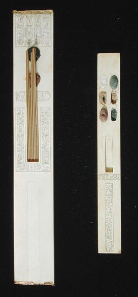 لوحان ، من مقبرة توت عنخ آمون ، وادي الملوك ، المملكة الحديثة ، c.1353-1327 قبل الميلاد بواسطة الأسرة الثامنة عشر المصرية
