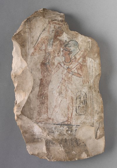 أوستراكون: رمسيس الثاني ربت من قبل آلهة ، ج 1279-1213 قبل الميلاد بواسطة الأسرة المصرية التاسعة عشرة