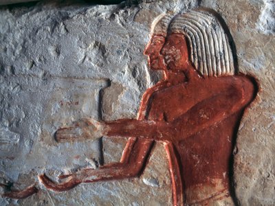 نقش بارز يصور الحاملين، مقبرة ليتية، سقارة، مصر، الحضارة المصرية، الدولة الحديثة، الأسرة التاسعة عشرة بواسطة الأسرة المصرية التاسعة عشرة