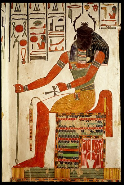 الإله خيبري ، من مقبرة نفرتاري ، المملكة الجديدة (رسم جداري) بواسطة الأسرة المصرية التاسعة عشرة