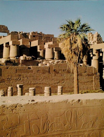سور رمسيس الثاني ومعبد تحتمس بواسطة Egyptian 19th Dynasty