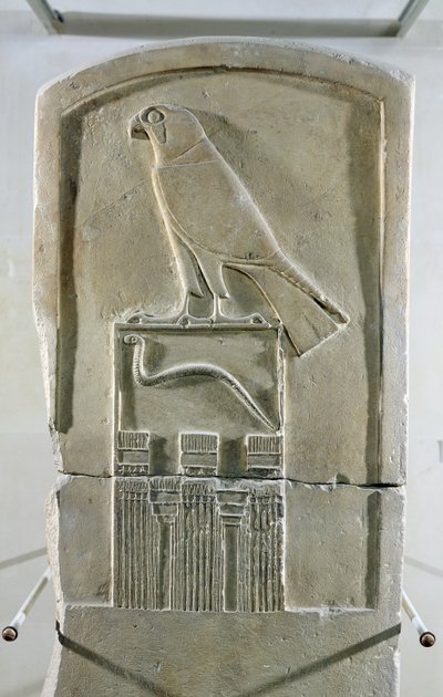 ثعبان King stela ، c.3000 قبل الميلاد (الحجر الجيري) (انظر أيضًا 105659) بواسطة الأسرة المصرية الأولى