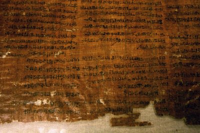 بردية الضربات: وثيقة إدارية حيث وقعت الإضرابات في عهد رمسيس الثالث (1186-1070 قبل الميلاد) في دير المدينة. توقف عمال المدينة عن عملهم عندما لم يتلقوا حصصهم الغذائية. موسى المصري بواسطة الأسرة المصرية العشرون