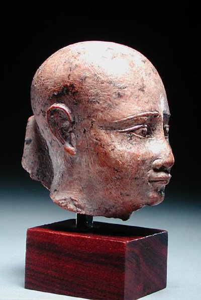 رأس ذكر ، حوالي 350 قبل الميلاد (حجر جيري) (انظر أيضًا 185236) بواسطة الأسرة المصرية الثلاثين