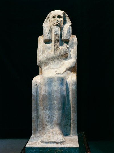 Statue of Pharaoh Gioser, from Saqqara, dynasty III (photo) بواسطة الأسرة الثالثة المصرية
